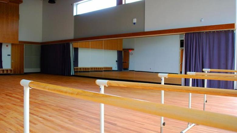 The dance Studio in the Misciagna Family Center for Performing Arts